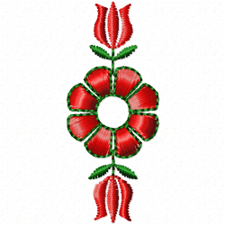 Flowers And Tree Embroidery Design 9 Flowers And Tree Embroidery Design 9